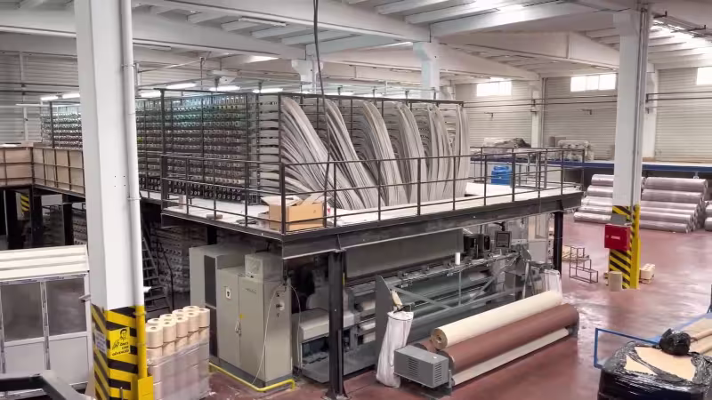 Axminster machine a tapis vandewiele MAX91 topview