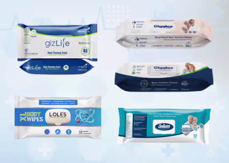medical body cleansing wet wipes made in Turkey for wholesale export and private label