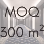 minimum order quantity 300 m2