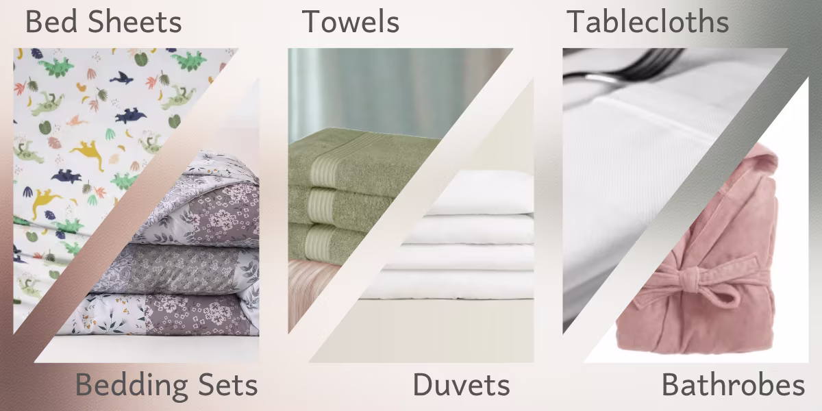 Home textile products categories