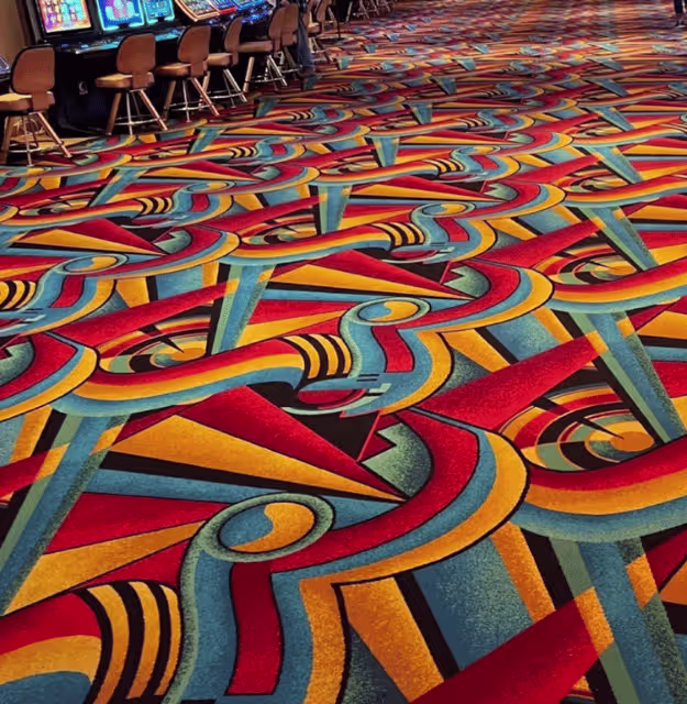 polyamide contract carpet in gaming