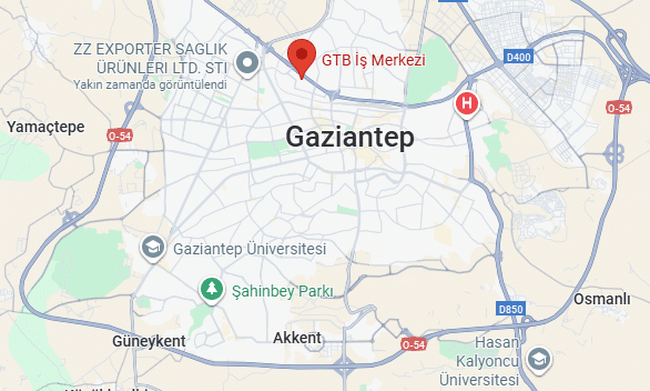 Location of export office in Gaziantep